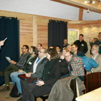 Kiosque en conférencier