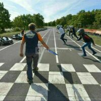 Départ de course sur le national du causse rouge