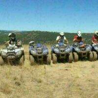 Quad solo en randonnée