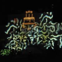 Projection "Bon anniversaire"