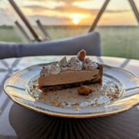 Dessert tarte glacée à la cacahuète