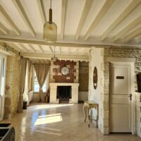 Salle bar/cheminée