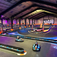 Piste indoor de karting électrique