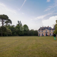 Jardins en terrasse devant le château