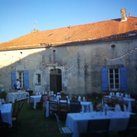 Cour arrière du manoir