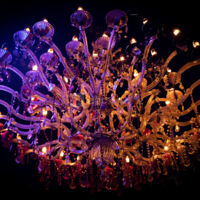 Lustre en verre de Murano