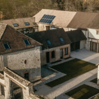 Vue par drone de l'ensemble du Clos