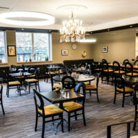 Salle de restaurant hôtel.