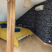 Chambre gite 1 lit double et 1 lit simple