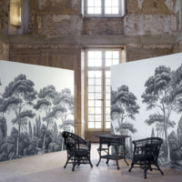 Salle cathédrale (shooting marque de papier peint)