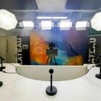 Studio avec décor