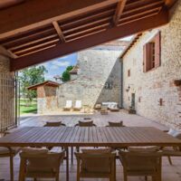 Vue du patio de la Maison de Maître