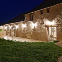Terrasse vue de nuit