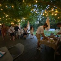 Petit buffet du soir sur la terrasse