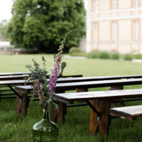 Cérémonie dans le parc du Château