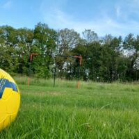 Espace avec cages de foot