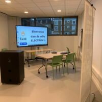 Salle Electron 2 de La Base by CCI19 en version "Webinaire"