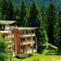 Vue extérieure des bâtiments de la résidence