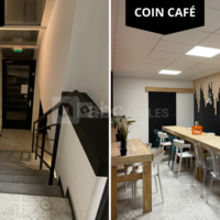 Escalier d'entrée + coin café