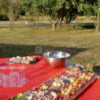 Buffet apéritif en plein air