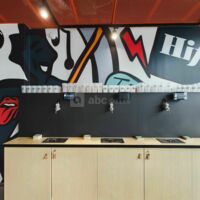 Mur à bières et cocktails