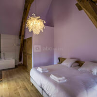 La Chasserie - Chambre lit King size et baignoire balnéo