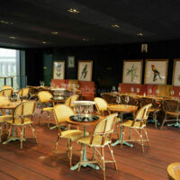 Patio pour le déjeuner