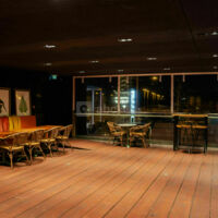 Patio adapté aux soirées dansantes