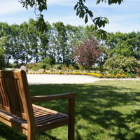 Banc sur jardin