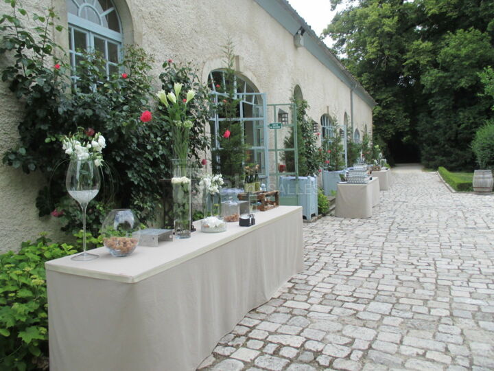 Grande terrasse pavée