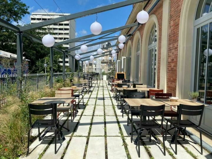 Terrasse de 140 m² donnant sur la Petite Ceinture