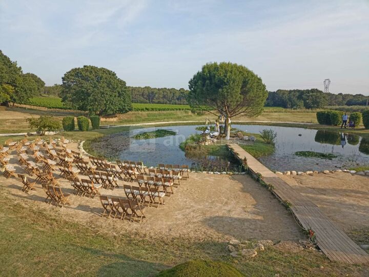 Etang avec Pergola