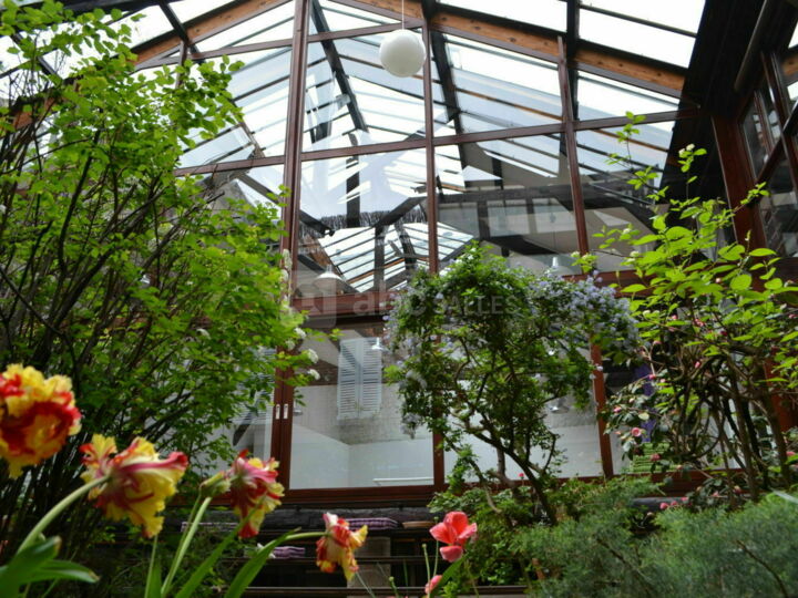 Vestiaire dans le jardin d'hiver