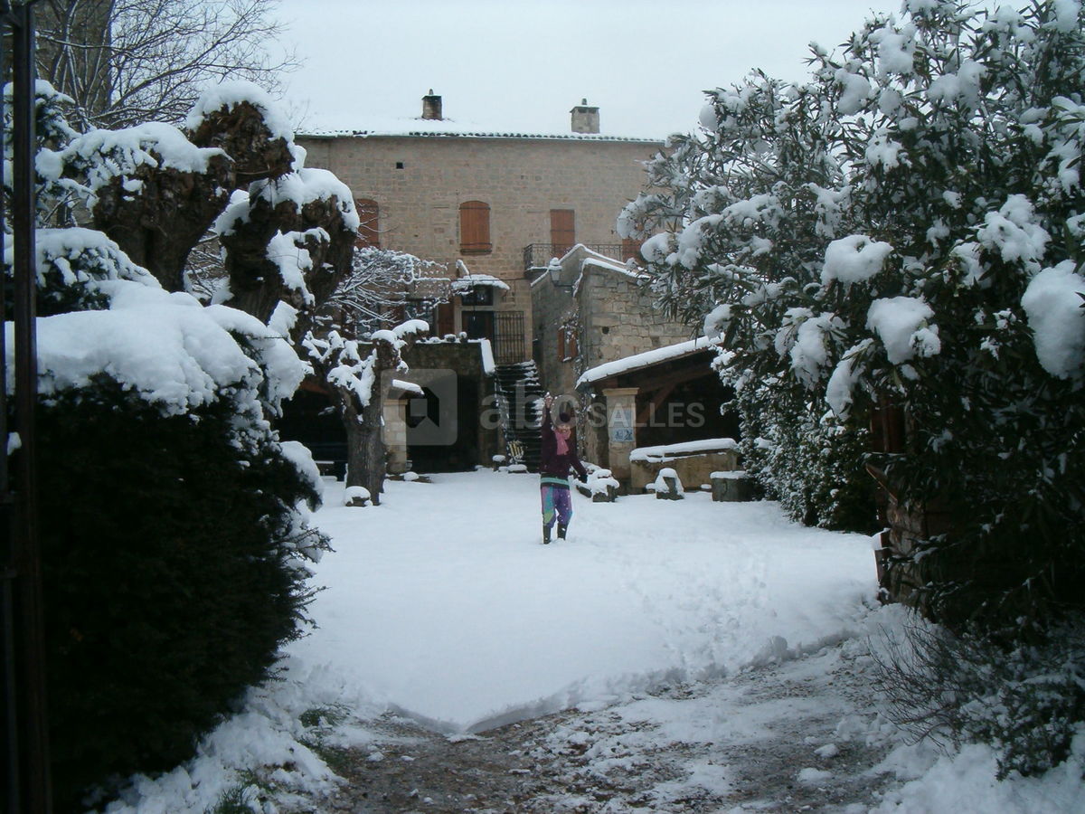 Neige au château