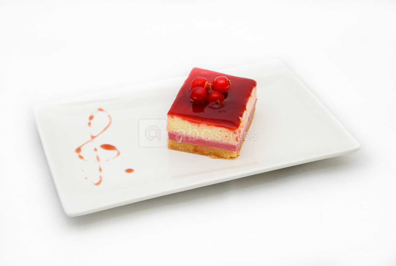 Crème citron & framboise et son sablé Nantais (menu gastronomique)