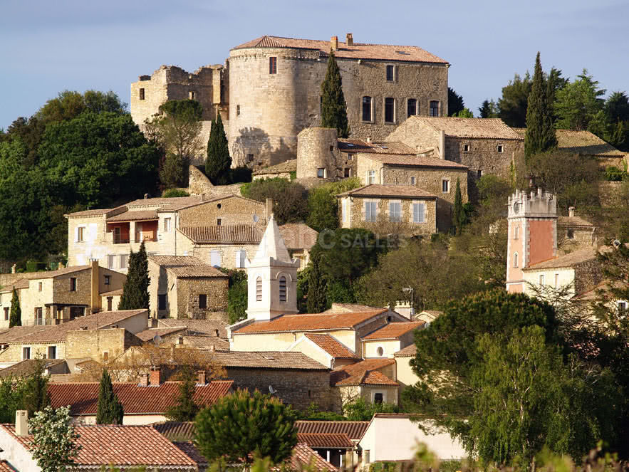 Château de vénéjan, vue d'ensemble