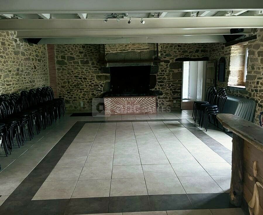 Salle avec cheminée