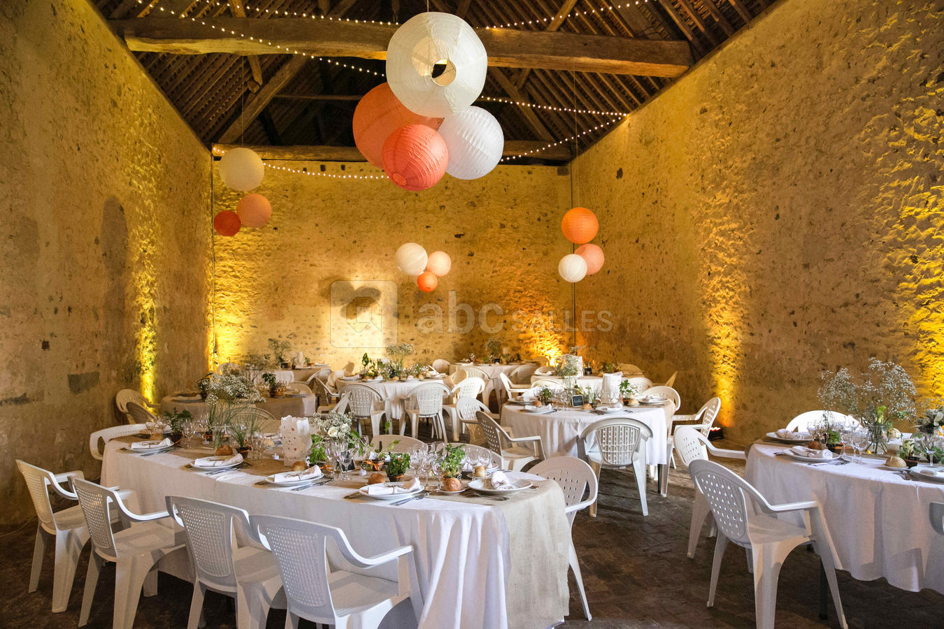 Diner préparé dans l'orangerie