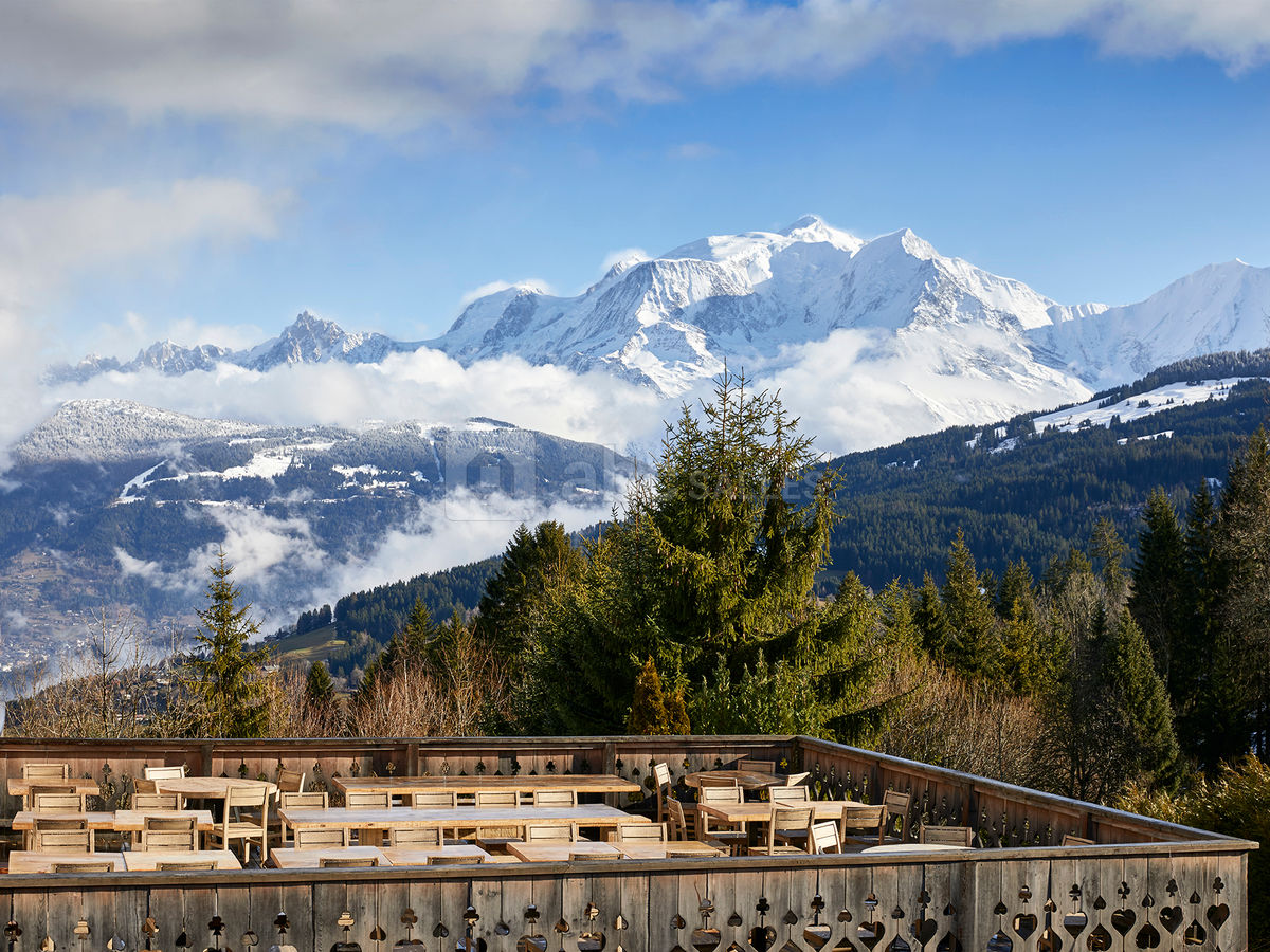 Terrasse panoramique avec vue Mont-Blanc