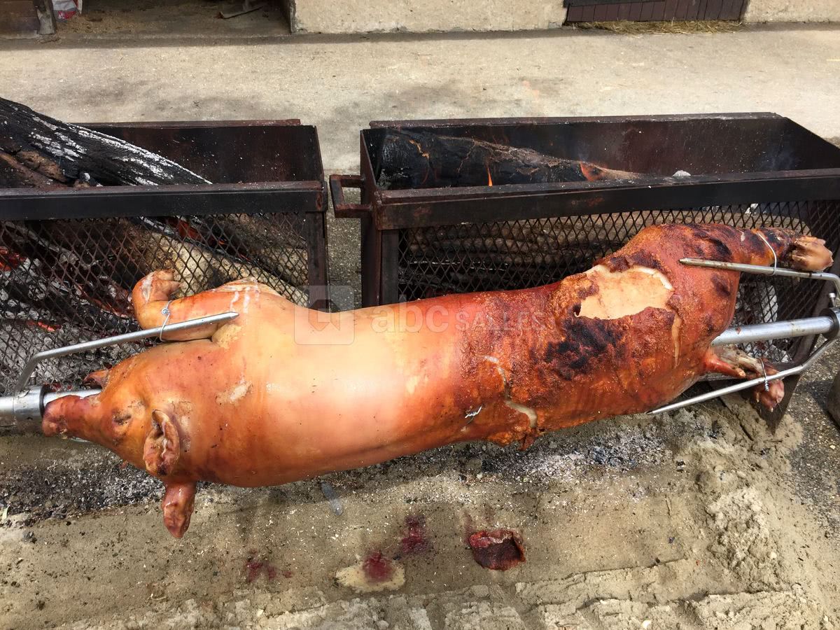 Cochon fermier à la broche