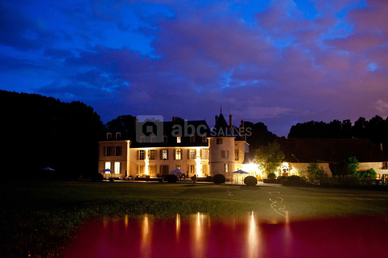 Château de changy la nuit