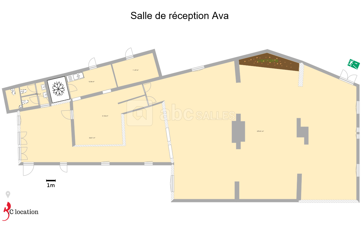 Plan de la salle
