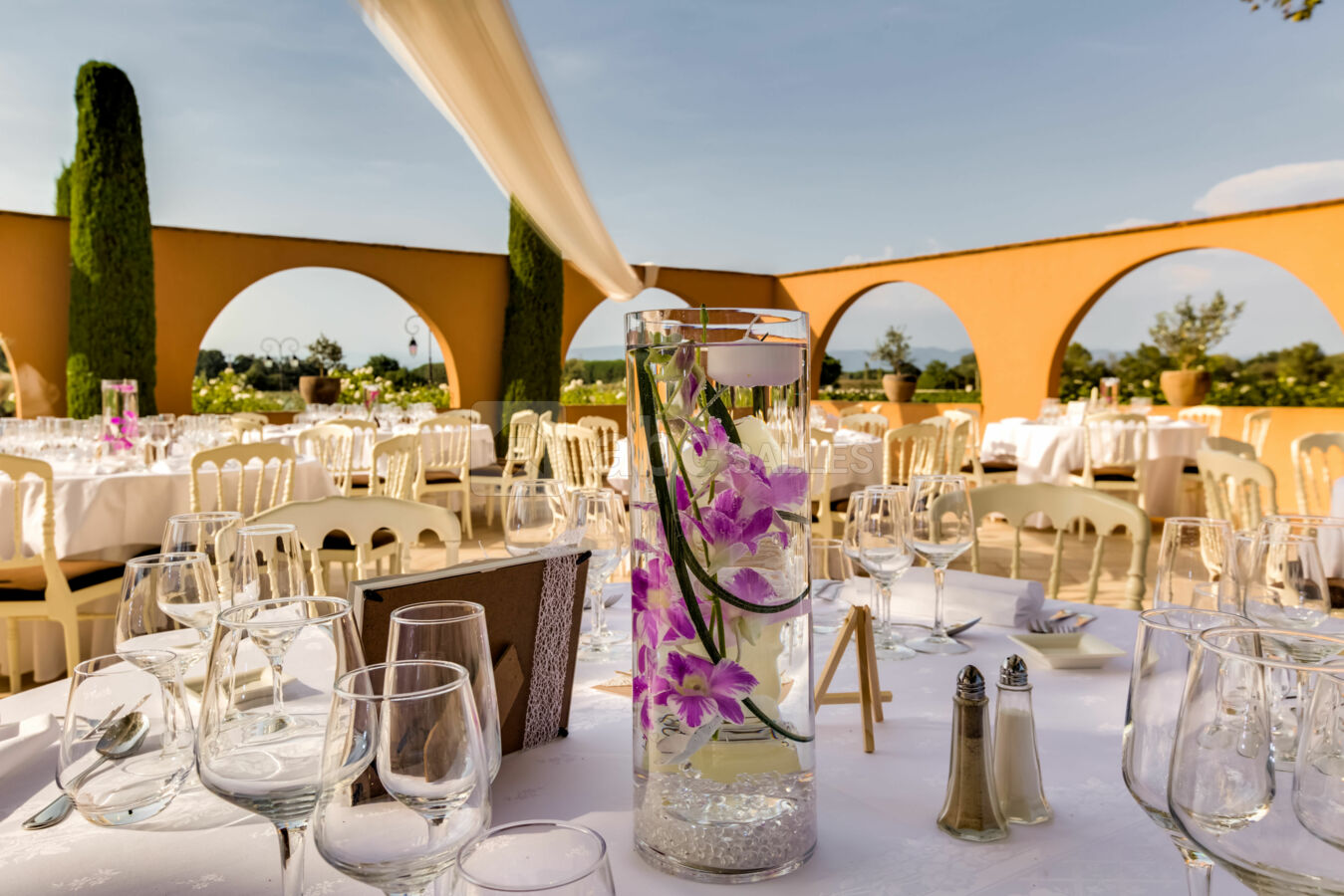 Repas sur la terrasse