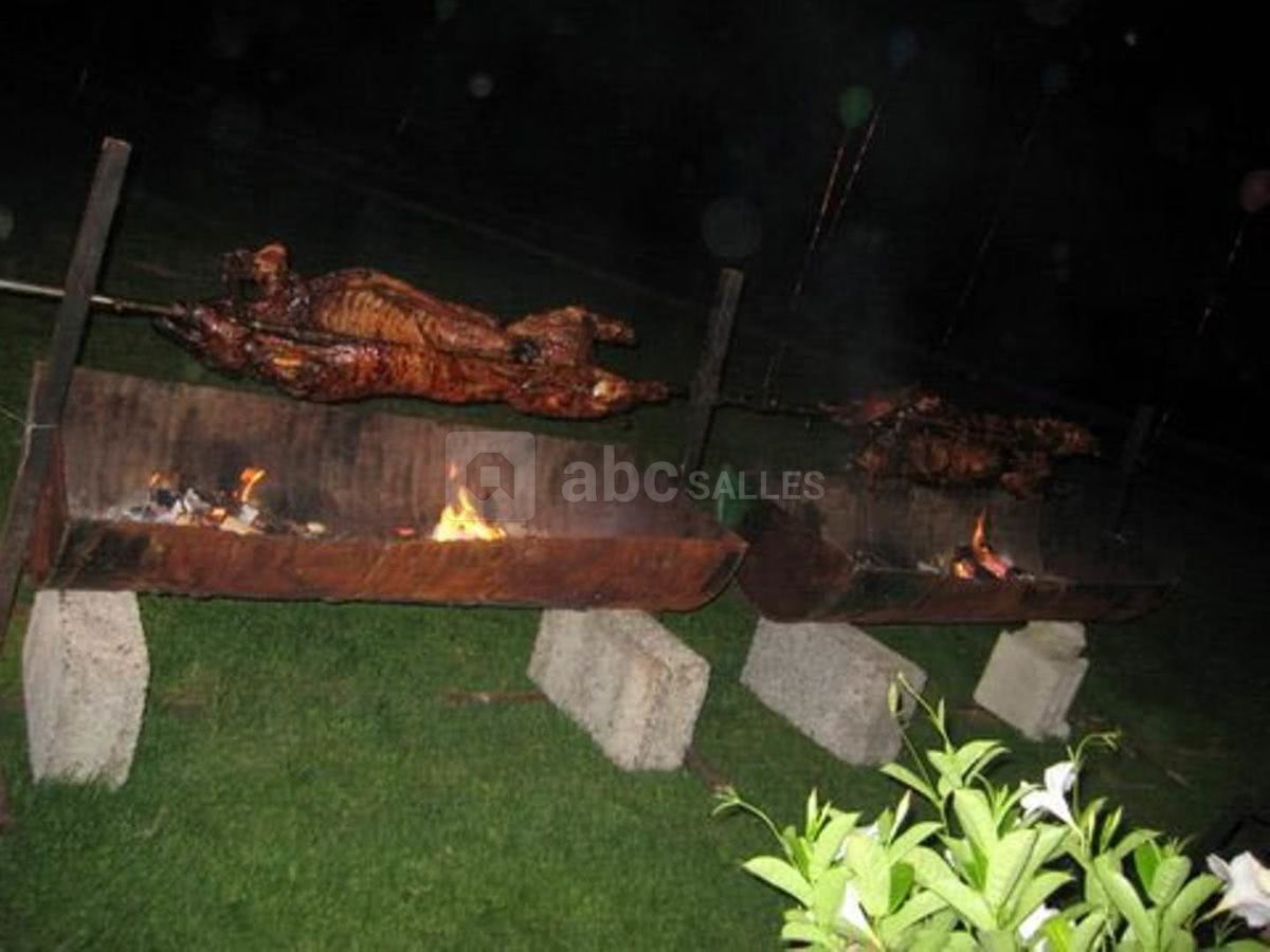 Cochon grillé à la broche