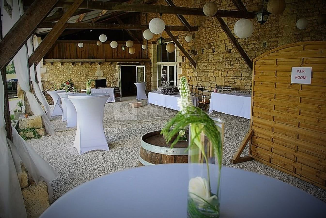 L'auvent pour un mariage