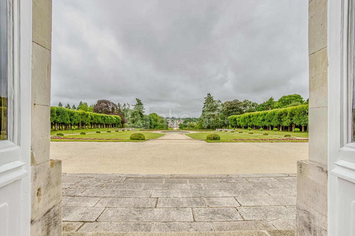 Sur la terrasse du château