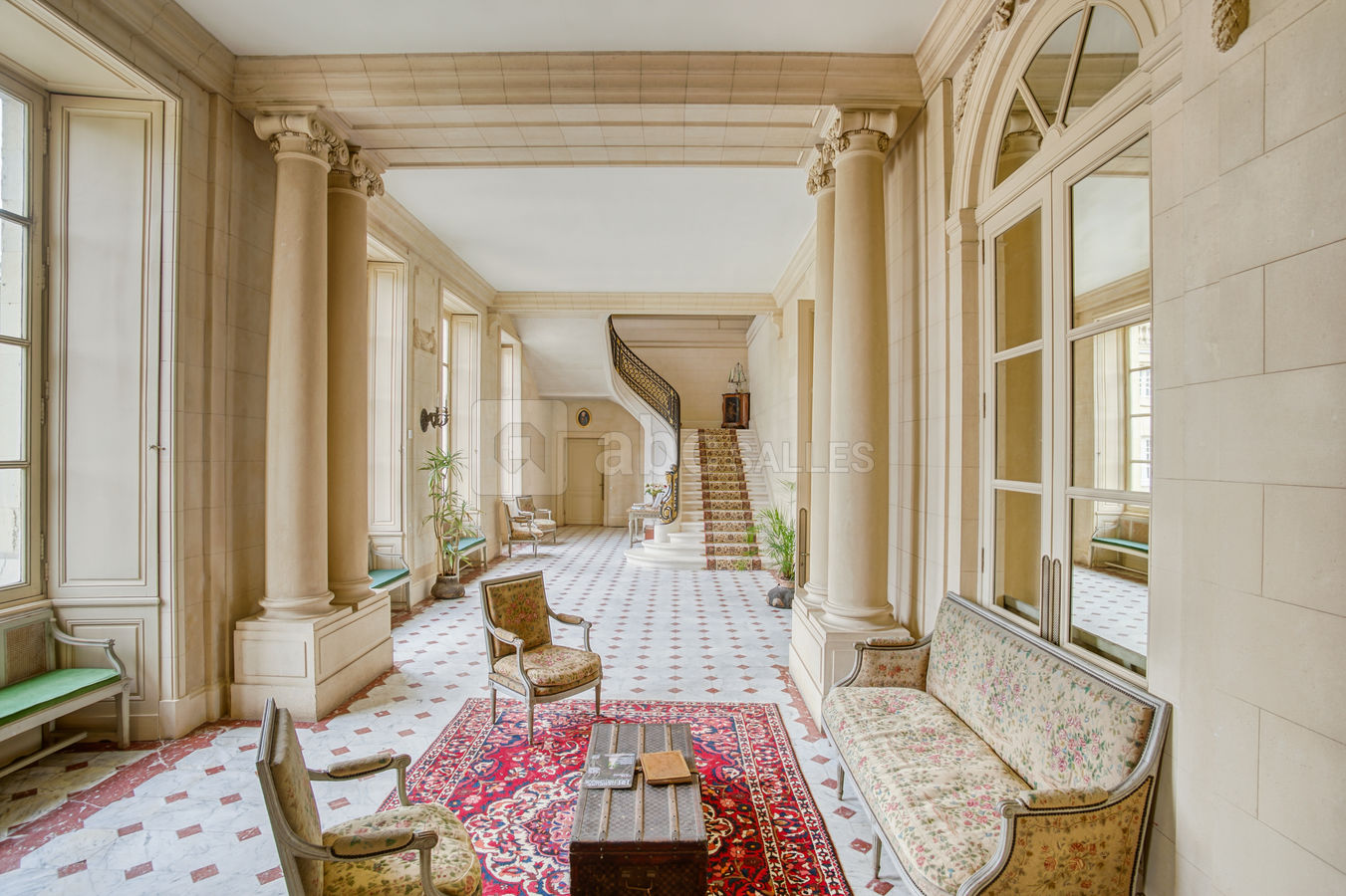 Grand vestibule du château