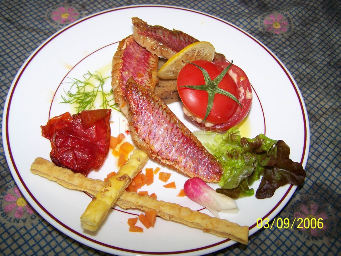 Rouget et batonnet de panisse