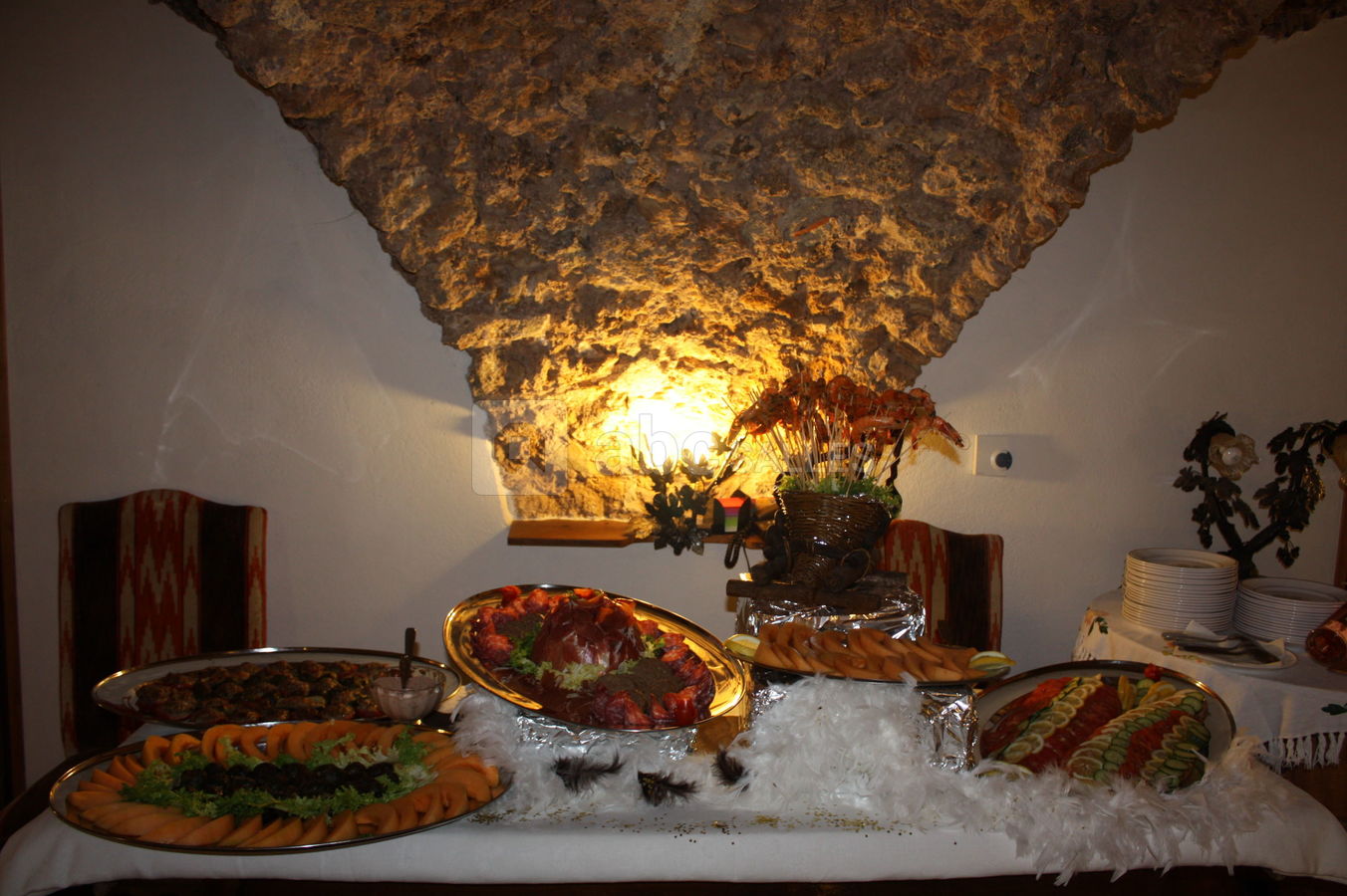 Buffet sous les voutes