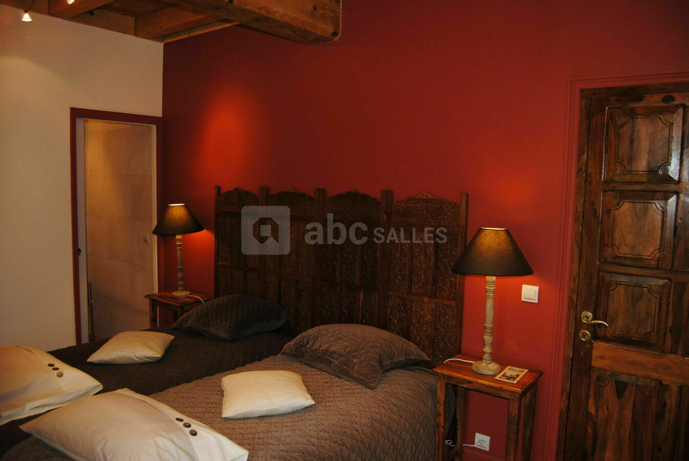 Chambre capucine du gîte de groupe